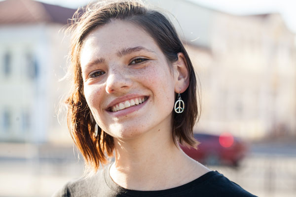 smiling young woman